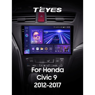 Штатная магнитола Teyes CC3 4+64 Gb Honda Civic 9 FK FB 2012-2017 9" 2k