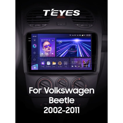Штатна магнітола Teyes CC3 6+128 Gb Volkswagen Beetle A4 2002 - 2011 9" 2k