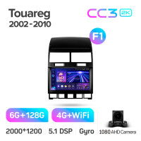 Штатна магнітола Teyes CC3 6+128 Gb Volkswagen Touareg GP 2002-2010 (F1) 9" 2k
