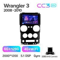 Штатная магнитола Teyes CC3 6+128 Gb Jeep Wrangler 3 JK (F1) 2008-2010 9" 2k (L1)