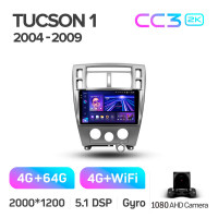 Штатна магнітола Teyes CC3 4+64 Gb Hyundai Tucson 1 2004-2009 10" 2k
