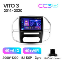 Штатная магнитола Teyes CC3 4+64 Gb Mercedes-Benz Vito 3 W447 2014-2020 10" 2k (L1)
