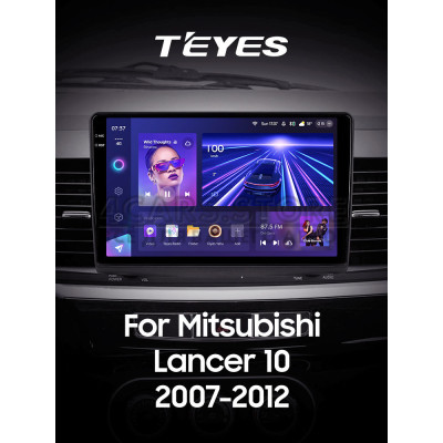 Штатная магнитола Teyes CC3 4+64 Gb Mitsubishi Lancer 10 CY 2007-2012 (A) 10" 2k