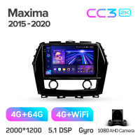 Штатна магнітола Teyes CC3 4+64 Gb Nissan Maxima A36 2015-2020 10" 2k