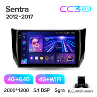 Штатная магнитола Teyes CC3 4+64 Gb Nissan Sentra B17 2012-2017 10" 2k