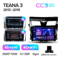 Штатная магнитола Teyes CC3 4+64 Gb Nissan Teana J33 2013-2015 (AB) 10" 2k