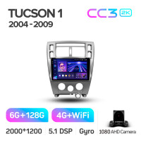 Штатная магнитола Teyes CC3 6+128 Gb Hyundai Tucson 1 2004-2009 10" 2k