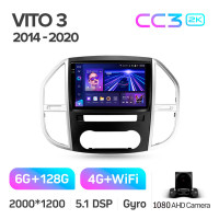 Штатная магнитола Teyes CC3 6+128 Gb Mercedes-Benz Vito 3 W447 2014-2020 10" 2k (L1)