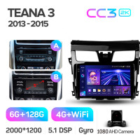 Штатна магнітола Teyes CC3 6+128 Gb Nissan Teana J33 2013-2015 (AB) 10" 2k