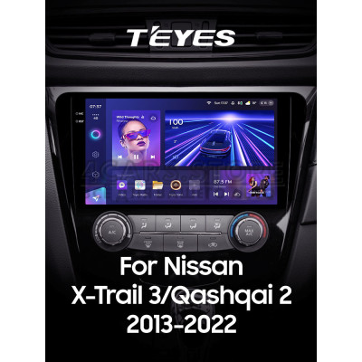 Штатна магнітола Teyes CC3 6+128 Gb Nissan X-Trail X Trail 3 T32 2013-2022- (F1) Manual air conditioning (AB) 10" 2k