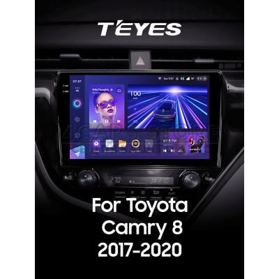 Штатная магнитола Teyes CC3 4+64 Gb Toyota Camry 8 XV 70 2017-2020 10" 2k