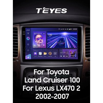 Штатная магнитола Teyes CC3 4+64 Gb Toyota Land Cruiser LC 100-B 2002-2007 (B) 10"