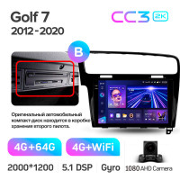 Штатна магнітола Teyes CC3 4+64 Gb Volkswagen Golf 7 (F2) 2012-2020 10" 2k