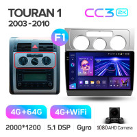 Штатна магнітола Teyes CC3 4+64 Gb Volkswagen Touran 1 2003-2010 (F1) 10" 2k