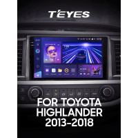 Штатная магнитола Teyes CC3 6+128 Gb Toyota Highlander 3 XU50 2013-2018 10" 2k (L1)