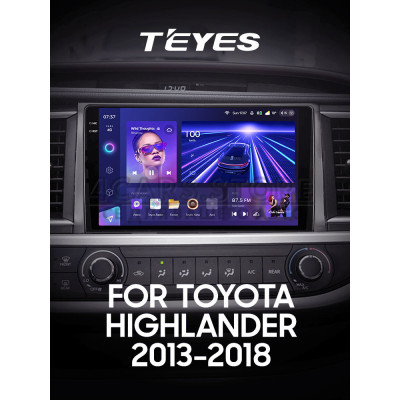 Штатная магнитола Teyes CC3 6+128 Gb Toyota Highlander 3 XU50 2013-2018 10" 2k (L1)