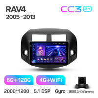 Штатная магнитола Teyes CC3 6+128 Gb Toyota RAV4 3 XA30 (F2) 2005-2013 10" 2k