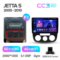 Штатна магнітола Teyes CC3 6+128 Gb Volkswagen Jetta 5 2005-2010 (F1) 10" 2k