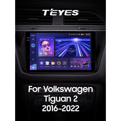 Штатна магнітола Teyes CC3 6+128 Gb Volkswagen Tiguan 2 Mk 2016-2022 (A) 10" 2k