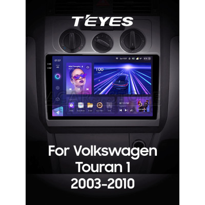 Штатна магнітола Teyes CC3 6+128 Gb Volkswagen Touran 1 2003-2010 (F1) 10" 2k