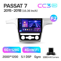 Штатна магнітола Teyes CC3 6+128 Gb Volkswagen Passat 7 B7 NMS 2015-2018 (F2) 10" 2k