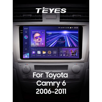 Штатная магнитола Teyes CC3 6+128 Gb Toyota Camry 6 XV 40 50 2006-2011 (F2) 10" 2k