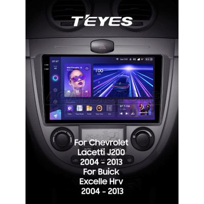 Штатна магнітола Teyes CC3 6+128 Gb Chevrolet Lacetti J200 Buick Excelle Hrv 2004-2013 (F2) 9" 2k