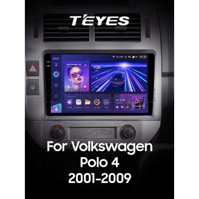 Штатна магнітола Teyes CC3 4+64 Gb Volkswagen Polo Mk4 IV 4 (F2) 2001-2009 9" 2k