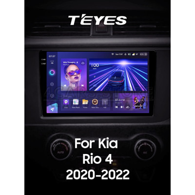 Штатна магнітола Teyes CC3 4+64 Gb Kia Rio 4 IV FB 2020-2022 9" 2k