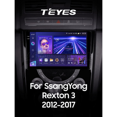 Штатная магнитола Teyes CC3 4+64 Gb SsangYong Rexton Y290 III 3 2012-2017 9" 2k