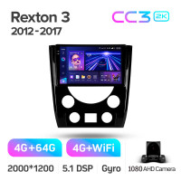 Штатная магнитола Teyes CC3 4+64 Gb SsangYong Rexton Y290 III 3 2012-2017 9" 2k