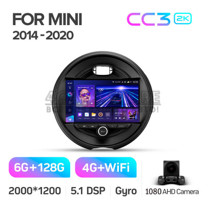 Штатная магнитола Teyes CC3 6+128 Gb BMW Mini 2014-2020 9" 2k (L3)