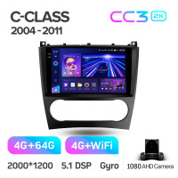 Штатная магнитола Teyes CC3 4+64 Gb Mercedes Benz C-Class W203 CL203 C209 A209 2004-2011 9" 2k (L1)