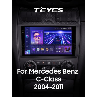 Штатная магнитола Teyes CC3 6+128 Gb Mercedes Benz C-Class W203 CL203 C209 A209 2004-2011 9" 2k (L1)