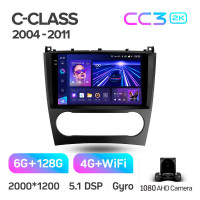 Штатная магнитола Teyes CC3 6+128 Gb Mercedes Benz C-Class W203 CL203 C209 A209 2004-2011 9" 2k (L1)