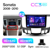 Штатна магнітола Teyes CC3 4+64 Gb Hyundai Sonata NF 2008-2010 (F2) 9" 2k