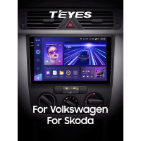 Штатна магнітола Teyes CC3 6+128 Gb Volkswagen Universal For Volkswagen Bora/Golf 6/Passat/Scirocco/Sharan/Touran For Skoda Octavia/Fabia 2 PQ 10" 2k