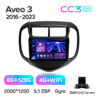 Штатна магнітола Teyes CC3 6+128 Gb Chevrolet Aveo 3 2016-2023 9" 2k