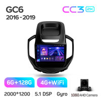 Штатна магнітола Teyes CC3 6+128 Gb Geely GC6 2016-2019 9" 2k