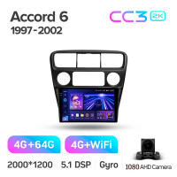 Штатна магнітола Teyes CC3 4+64 Gb Honda Accord 6 1997-2002 9" 2k