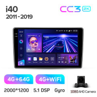 Штатна магнітола Teyes CC3 4+64 Gb Hyundai i40 2011-2019 9" 2k