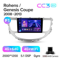 Штатна магнітола Teyes CC3 4+64 Gb Hyundai Rohens Genesis (F1) 2008-2013 9" 2k (L1)