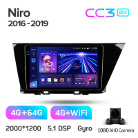 Штатная магнитола Teyes CC3 4+64 Gb Kia Niro DE 2016-2019 9" 2k