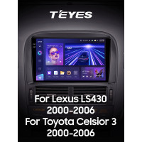 Штатная магнитола Teyes CC3 4+64 Gb Lexus LS430 XF30 LS 430 Toyota FX 2000-2006 9" 2k (L3)
