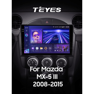 Штатна магнітола Teyes CC3 4+64 Gb Mazda MX-5 III 3 NC 2008-2015 9" 2k