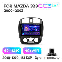 Штатна магнітола Teyes CC3 6+128 Gb Mazda 323 BJ 2000-2003 9" 2k