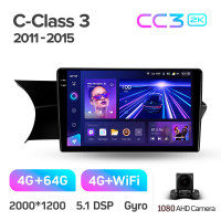 Штатная магнитола Teyes CC3 4+64 Gb Mercedes-Benz C-Class 3 W204 C204 S204 2011-2015 9" 2k (L3)