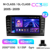 Штатная магнитола Teyes CC3 4+64 Gb Мерседес Benz ML GL ML350 GL320 X164 2005-2009 (F2) 9" 2k (L1)