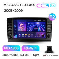 Штатна магнітола Teyes CC3 6+128 Gb Mercedes Benz ML GL ML350 GL320 X164 2005-2009 (F2) 9" 2k (L1)