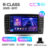 Штатная магнитола Teyes CC3 4+64 Gb Mercedes Benz R-Class W251 R280 R300 R320 2005-2017 button (F2) 9" 2k (L1)